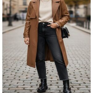 Elegant Brown Women's Coat